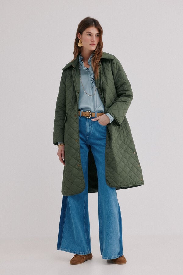 Hoss Intropia Daria. Sneaker acolchoada Verde