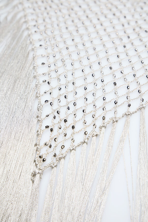 Hoss Intropia Malia. Xale bordado com miçangas Dourado