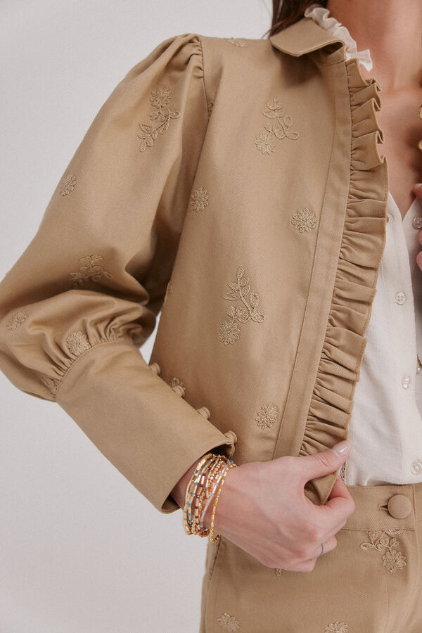 Hoss Intropia Eug&egrave;ne. casaco curto Beige