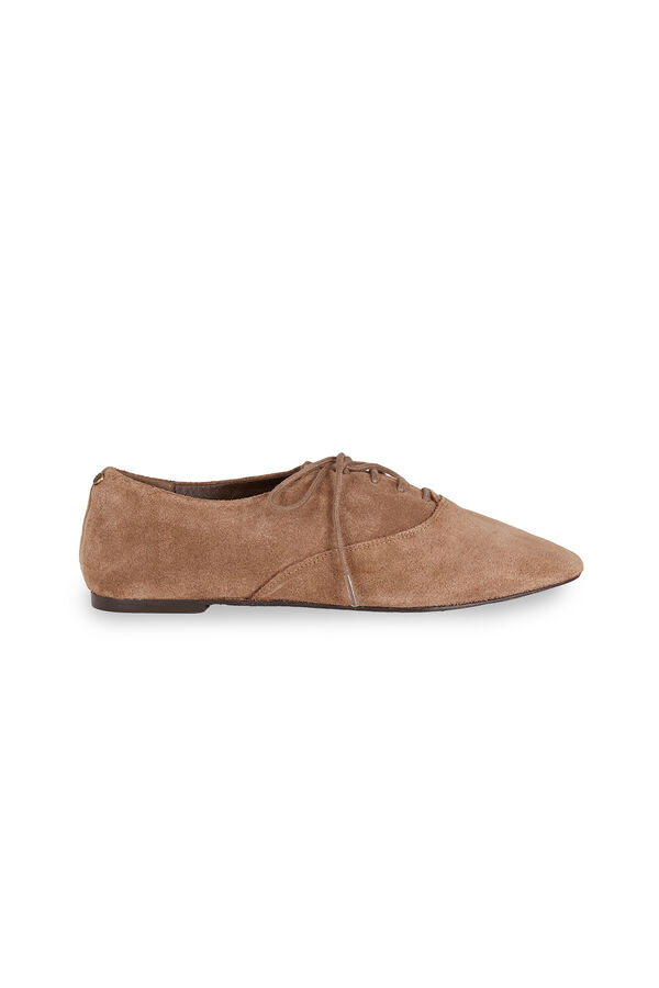 Hoss Intropia Mariela. Zapatos derbies de serraje Marron