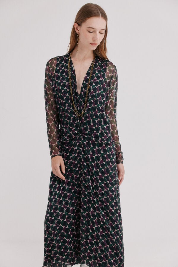 Hoss Intropia Azelie. Vestido estampado Multicolorido