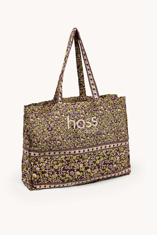 Hoss Intropia Naomi. Mala estampada em algod&atilde;o Multicolorido