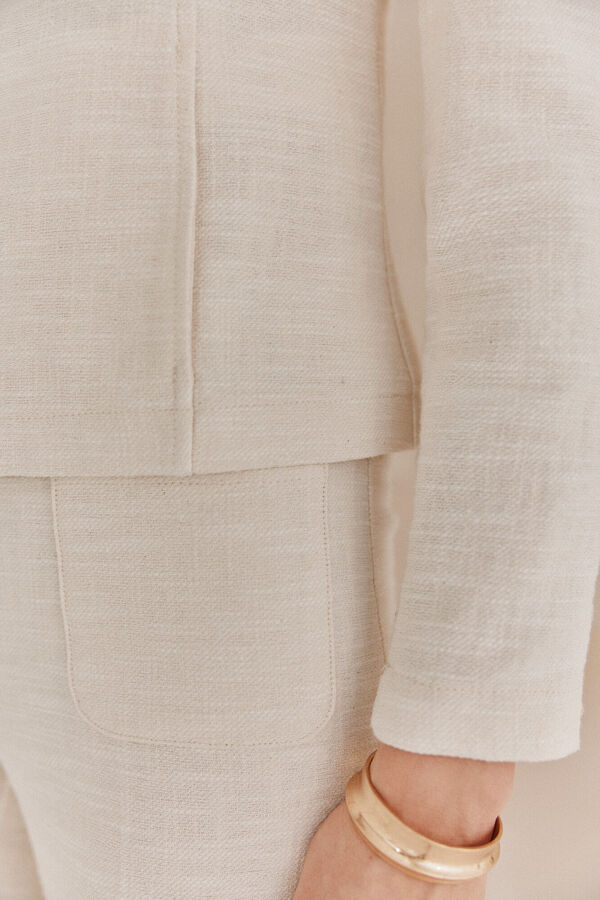 Hoss Intropia Elena. Blusão elegante Branco
