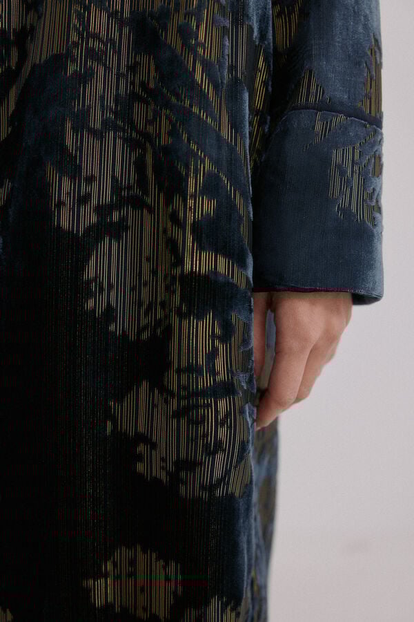 Hoss Intropia Elodie. Casaco jacquard Azul