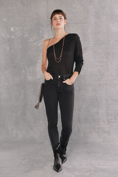 Hoss Intropia Odila. Jeans skinny com brilho Preto