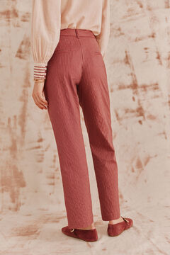 Hoss Intropia Paloma. Pantalones rayas Granate