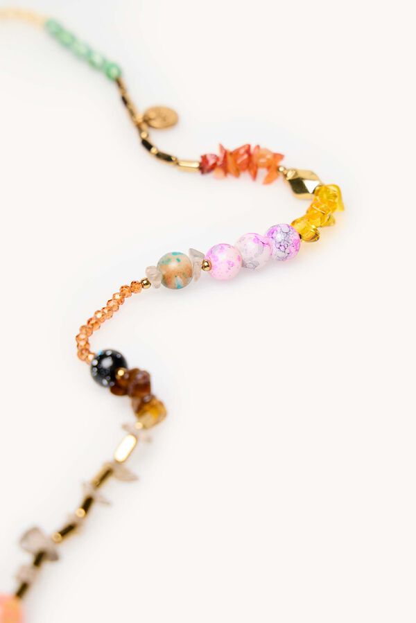 Hoss Intropia Lara. Collar piedras Dorado