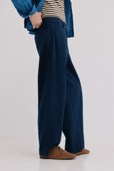 Hoss Intropia Praisa. Cal&ccedil;a de riscas Azul