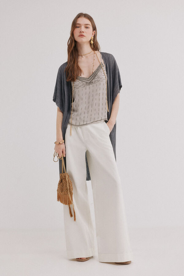 Hoss Intropia Irina. Kimono de tricot Gris