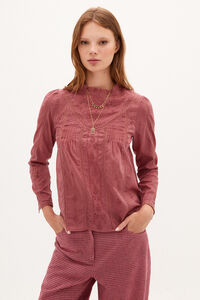 Hoss Intropia Martina. Blusa romántica en algodón Rosa