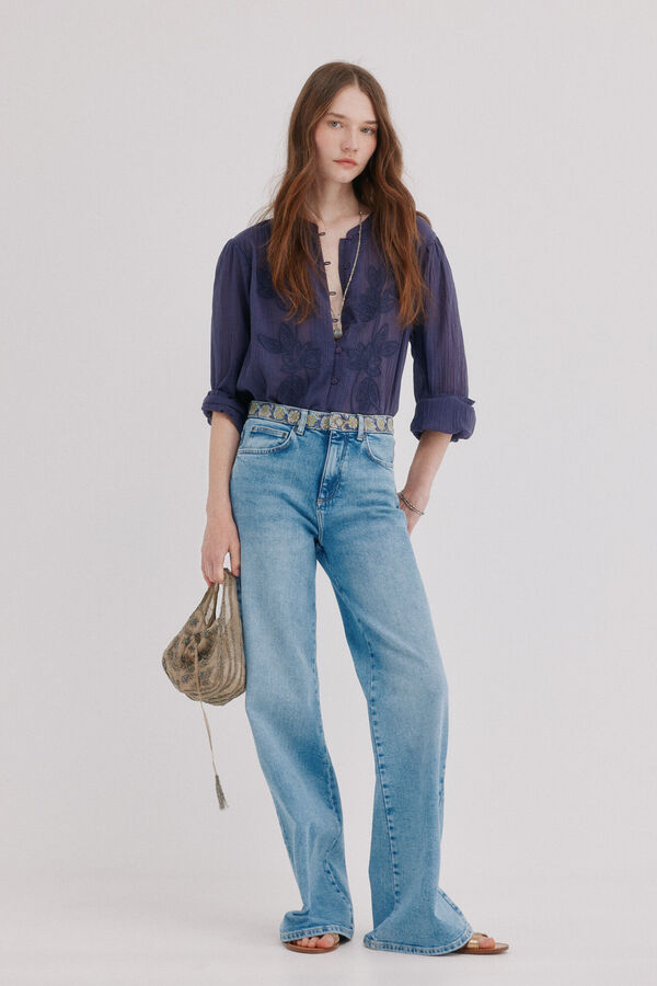 Hoss Intropia Briar. Jeans bordados Azul