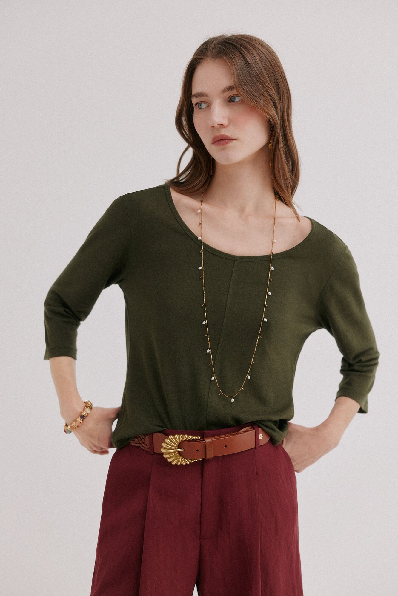 Hoss Intropia Mona. Camiseta escote redondo