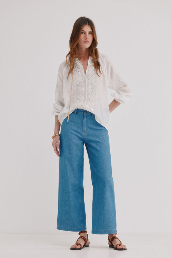 Hoss Intropia Berry. Denim tencel Azul