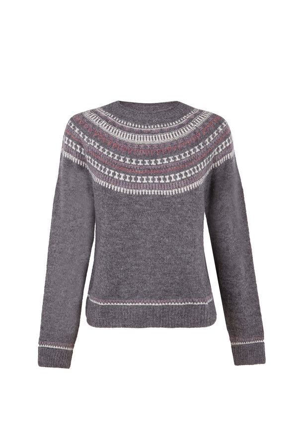 Hoss Intropia Nia. Jersey con motivos Estampado granate