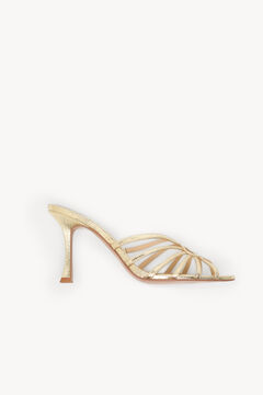 Hoss Intropia Mireia. Sandália mule Dourado
