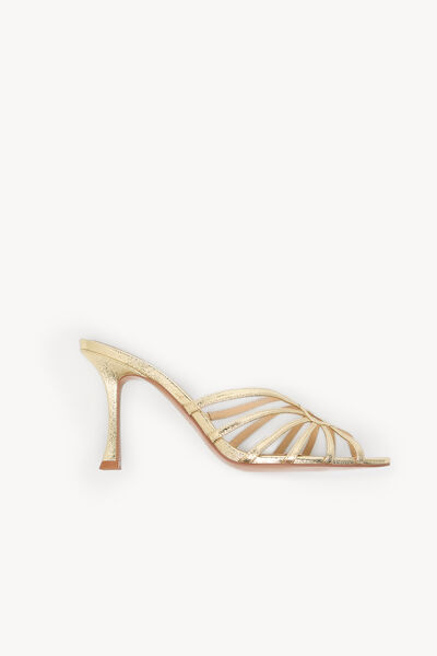 Hoss Intropia Mireia. Sandália mule Dourado