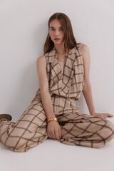 Hoss Intropia Gia. Blusa estampada Ecru