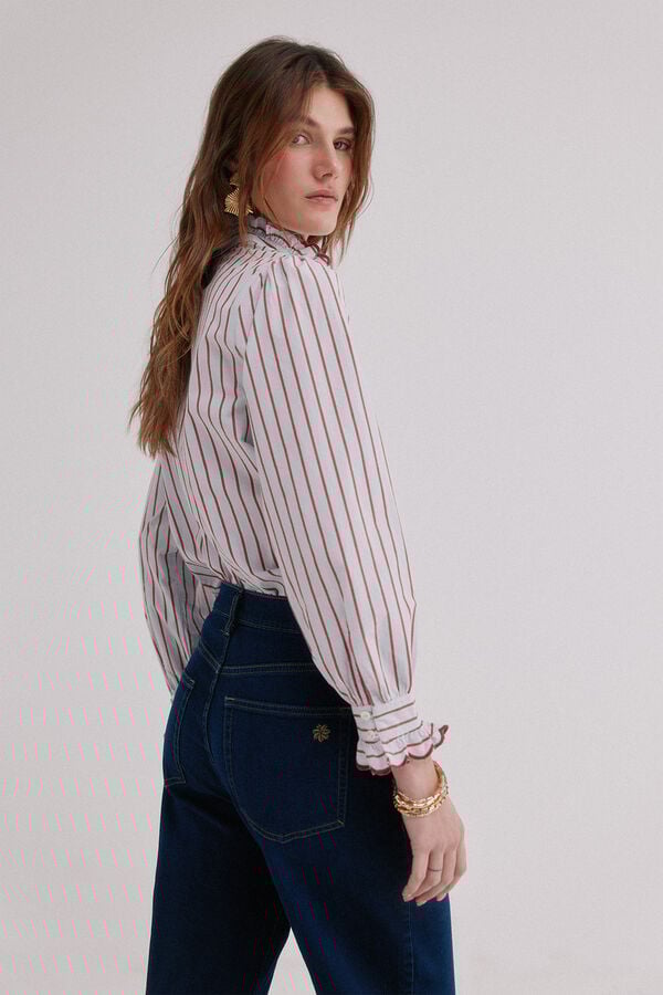 Hoss Intropia Camila. Blusa rom&acirc;ntica Azul