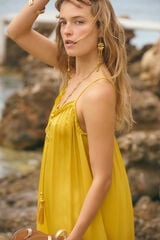 Hoss Intropia Loreto. Vestido fluido Amarillo