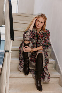 Hoss Intropia Ariane. Vestido estampado. Estampado rojo