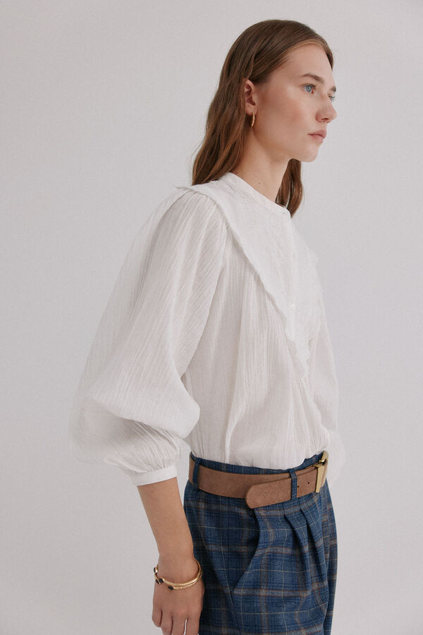 Hoss Intropia Gael. Blusa bordada Marfil