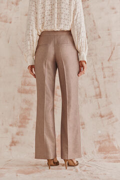 Hoss Intropia Pilar. Pantalón amplio con lurex Amarillo