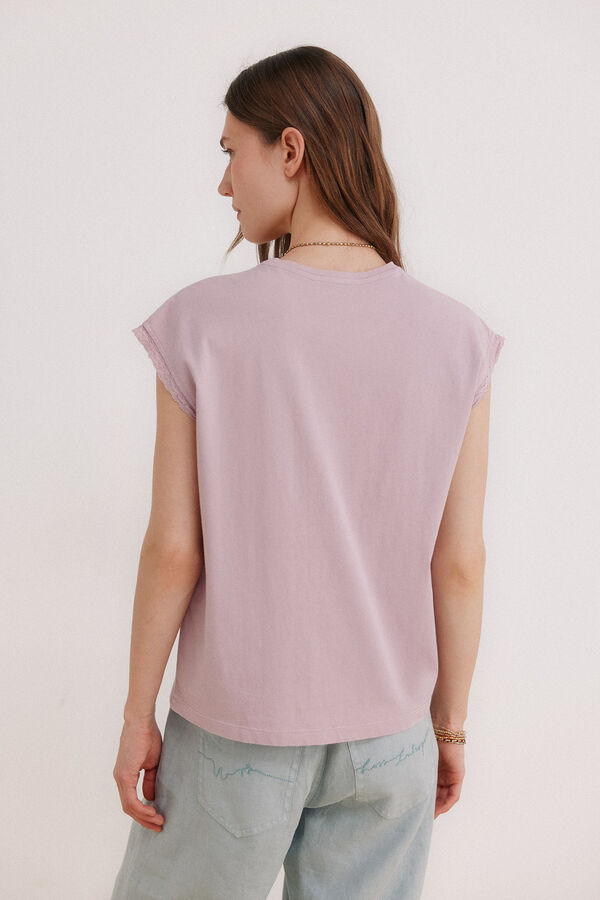 Hoss Intropia Momo. Camiseta lavada Lila