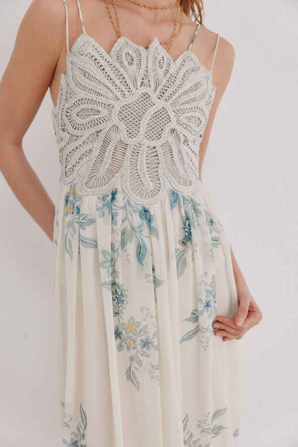 Hoss Intropia Ava. Vestido estampado white