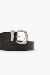 Hoss Intropia Linka. Cinto pele Preto