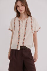 Hoss Intropia Cloe. Blusa flu&iacute;da Marfil