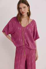 Hoss Intropia Gia. Top lentejuelas Morado