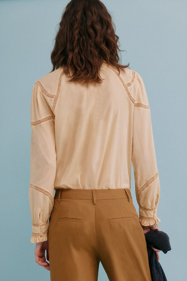 Hoss Intropia Chiara. Blusa rom&acirc;ntica Amarelo