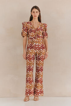 Hoss Intropia Carmina. Top estampado Estampado Marron
