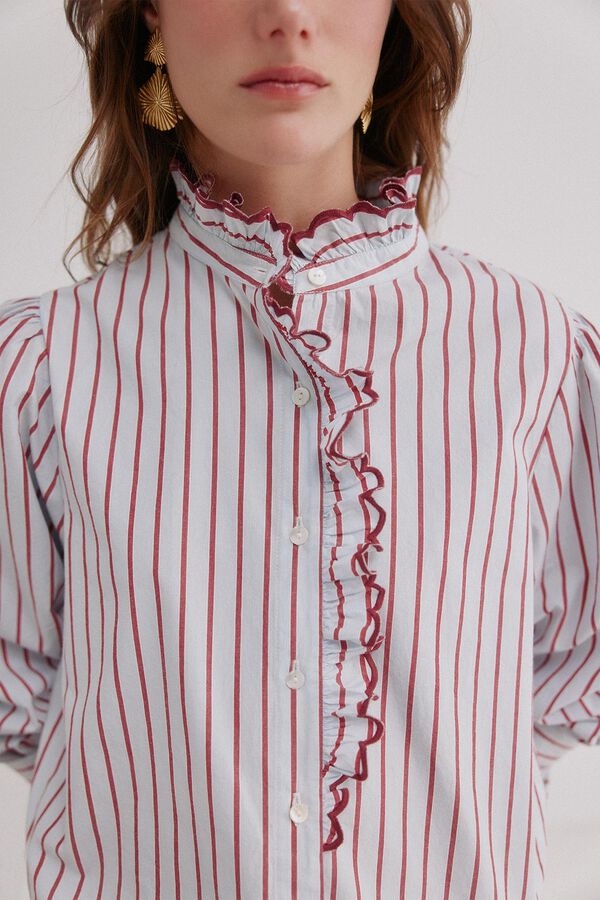 Hoss Intropia Camila. Blusa rom&acirc;ntica Azul