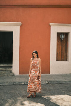 Hoss Intropia Liana. Top estampado Estampado Naranja