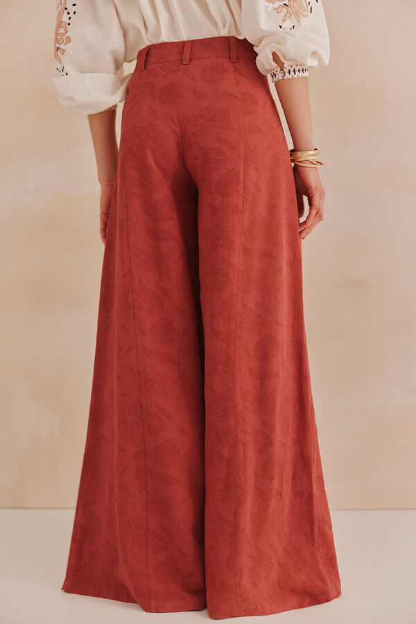 Hoss Intropia Pelia. Calça jacquard Vermelho