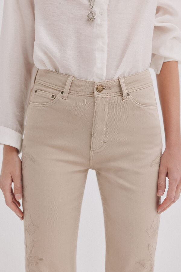 Hoss Intropia Betsy. Jeans bootcut Ecru