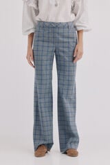 Hoss Intropia Paulina. Pantal&oacute;n cuadros Gris