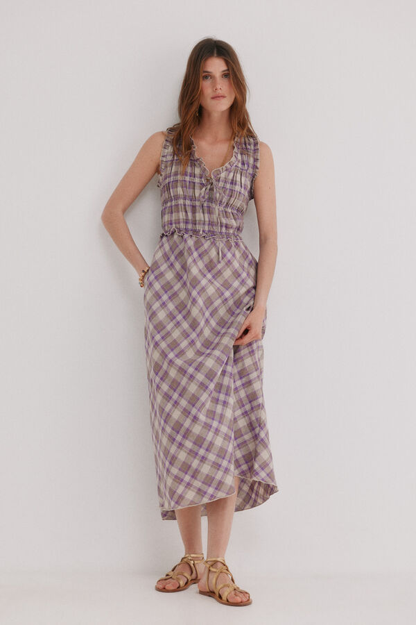 Hoss Intropia Ashley. Vestido xadrez Multicolorido