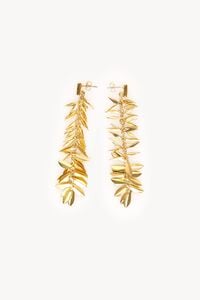 Hoss Intropia Nabis. Pendientes hojas Dorado