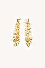 Hoss Intropia Nabis. Pendientes hojas Dorado