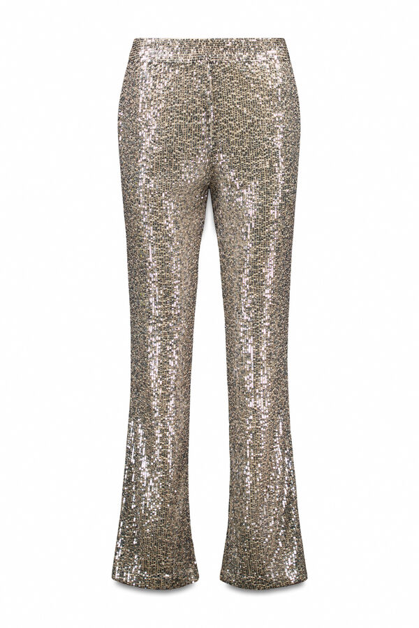 Hoss Intropia Priscilla. Pantalones de lentejuelas Gris