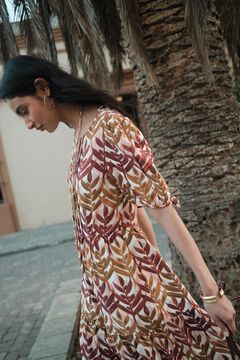 Hoss Intropia Artemisia. vestido étnico Castanho