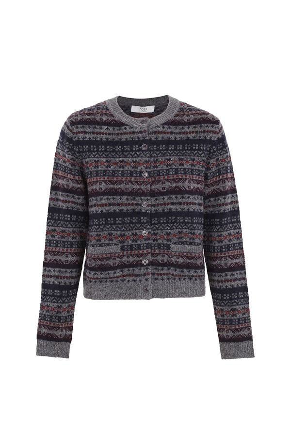 Hoss Intropia Iriana. Casaco de malha estampada Multicolorido