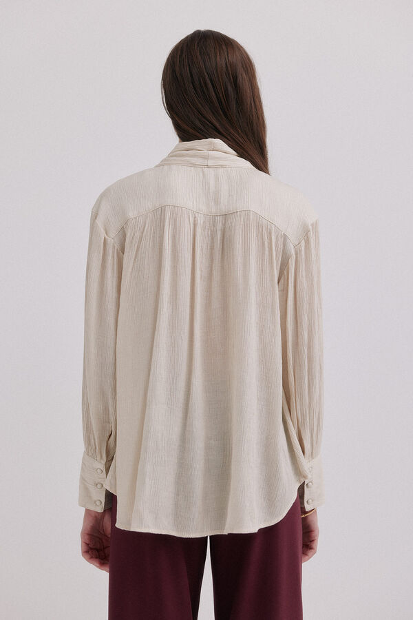 Hoss Intropia Gretel. Blusa com laçada Cinzento