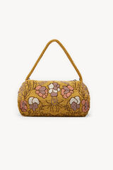 Hoss Intropia Danna. Bolso bordado estilo vintage Dorado