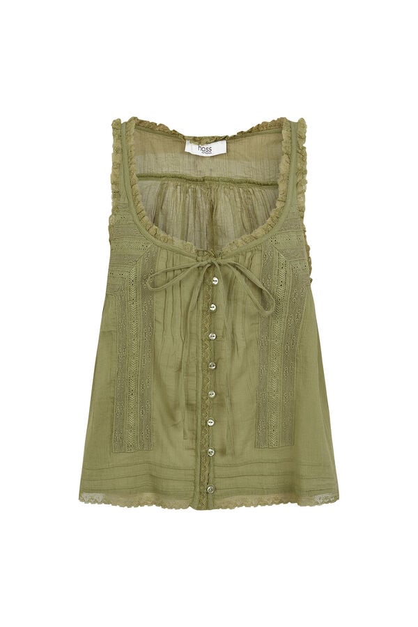 Hoss Intropia Camila. Blusa lencera Kaki