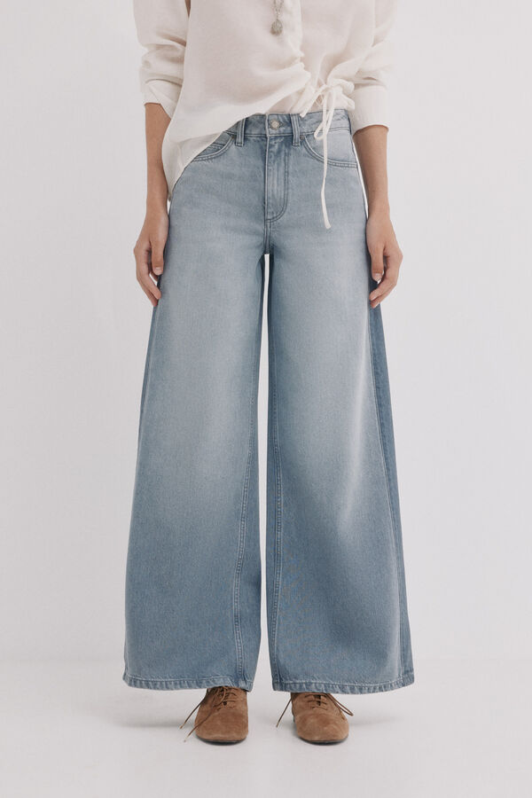 Hoss Intropia Billie. Jeans patchwork Cinzento