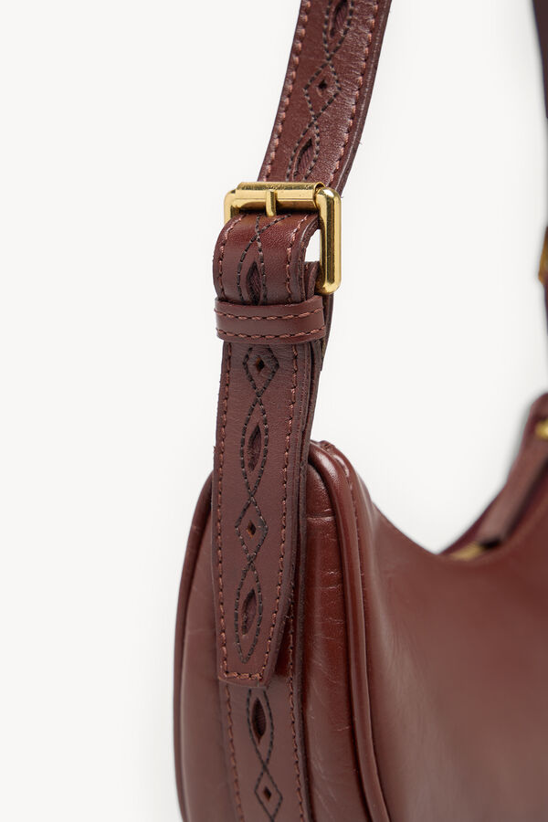 Hoss Intropia Numa. Bolso media luna Marron oscuro
