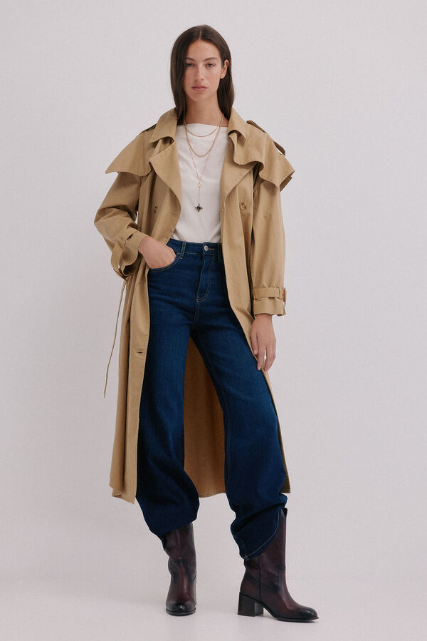 Hoss Intropia Benedetta. Calça jeans reta Azul